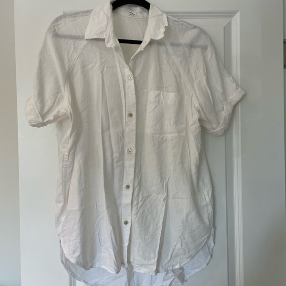 Aritzia Wilfred Boyfriend Shirt Blouse small - Picture 2 of 6